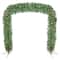 9ft. Pre-Lit Pine Artificial Christmas Archway Decoration, Clear Lights